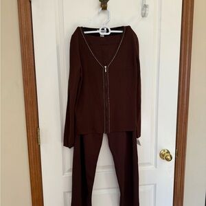 Vintage brand new carducci Chic Brown Women's Pantsuit Set